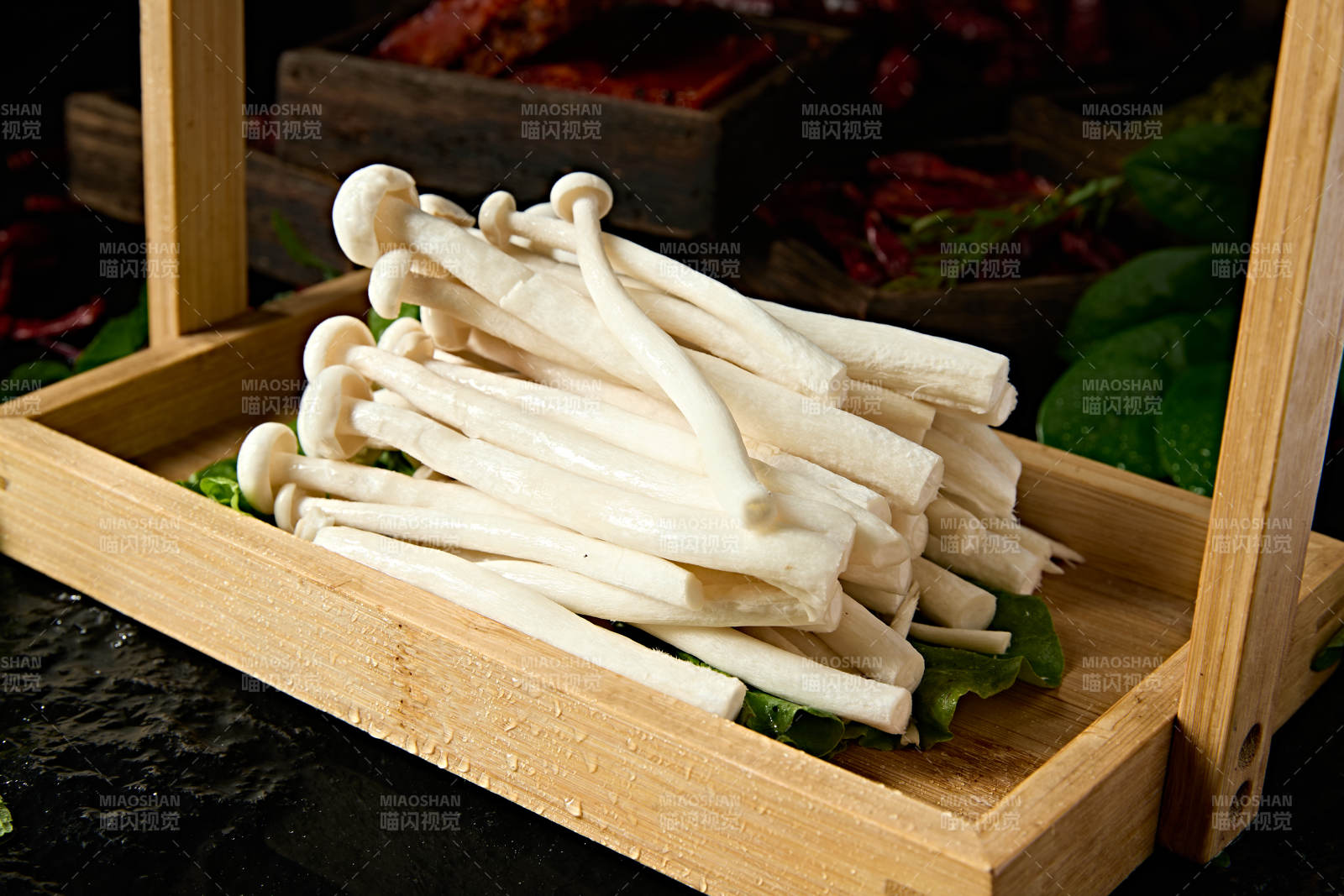 新鲜火锅配菜海鲜菇图片