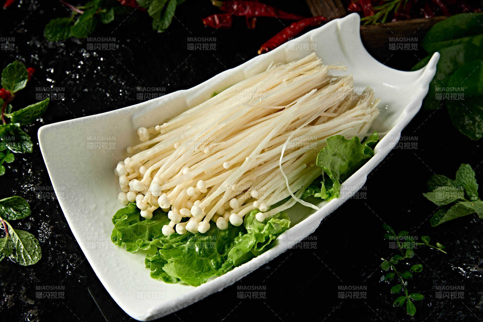 火锅食材新鲜食用菌金针菇图片