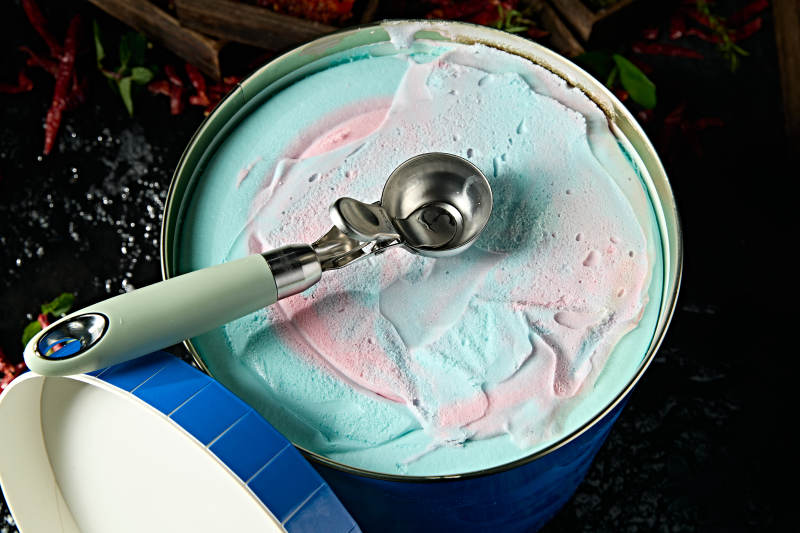 桶装餐饮饭点使用冰淇淋图片