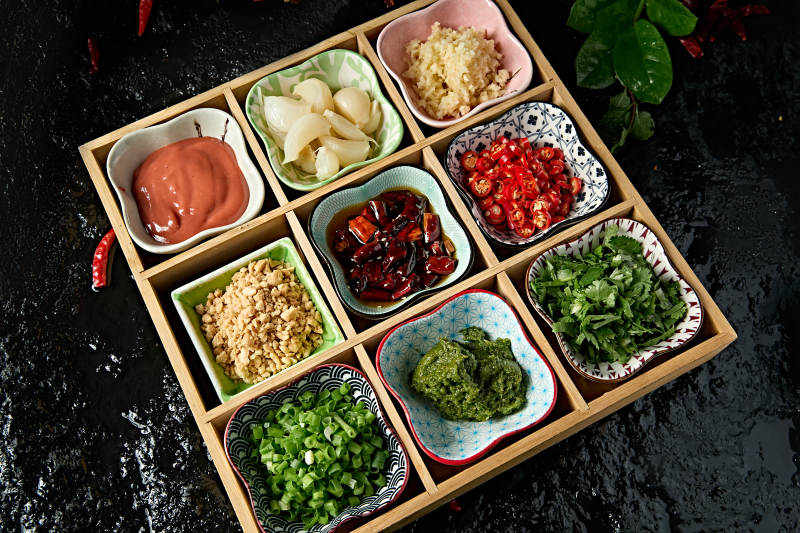 老北京涮肉蘸料小料熬料组合图片