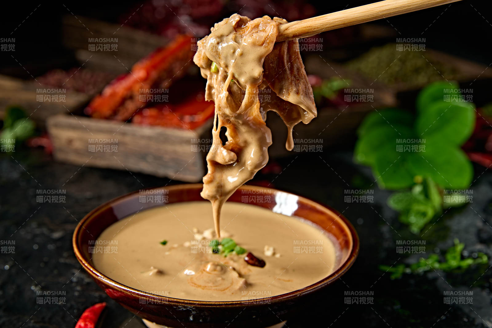 老北京涮肉芝麻酱底料图片