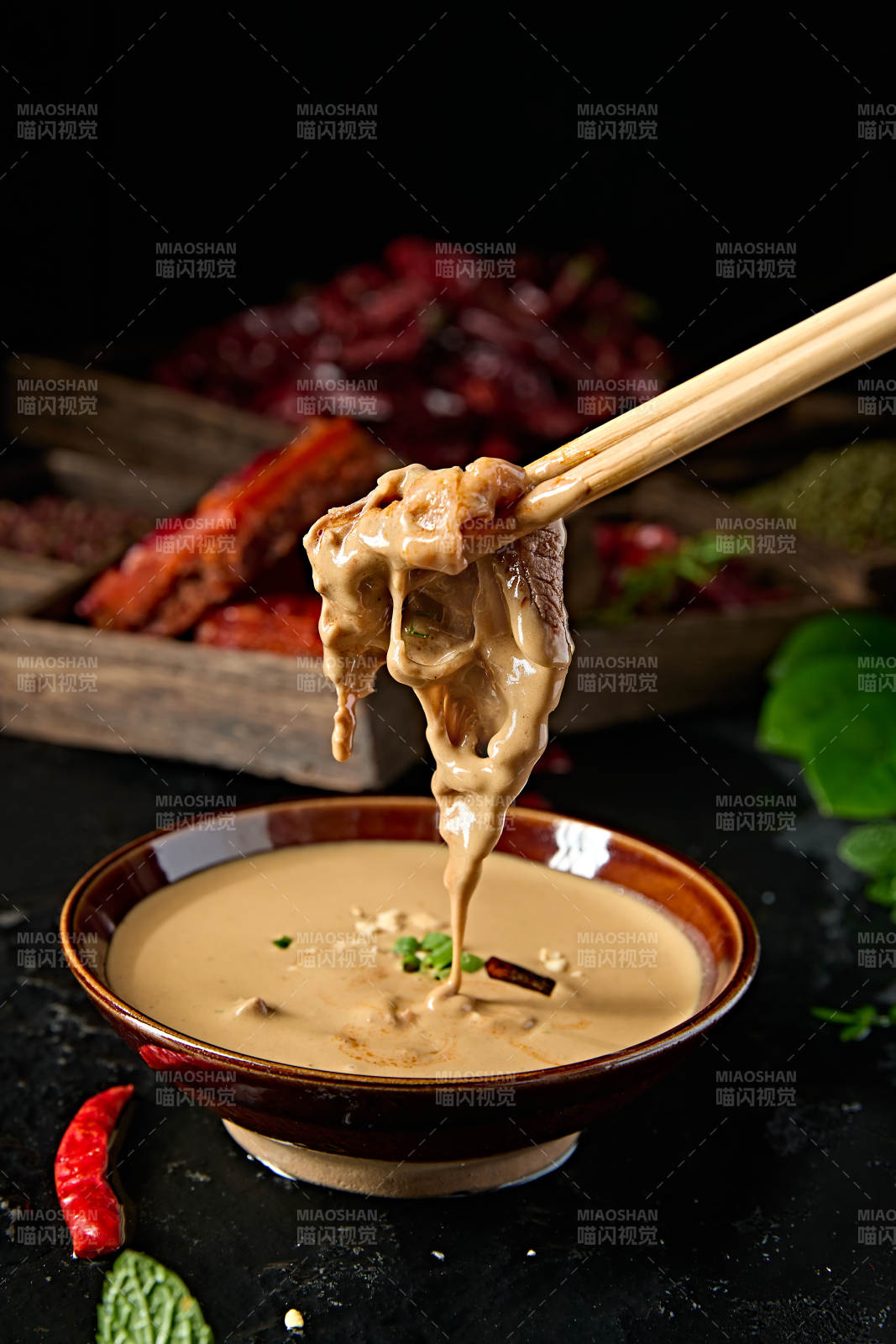 老北京涮肉芝麻酱底料图片