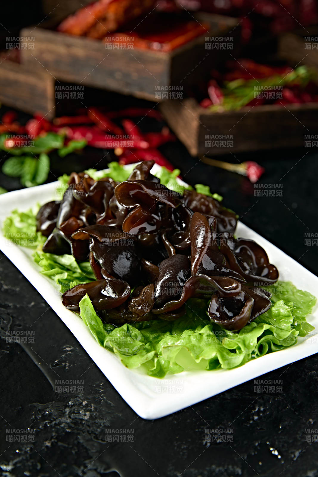 新鲜火锅涮品食材黑木耳图片