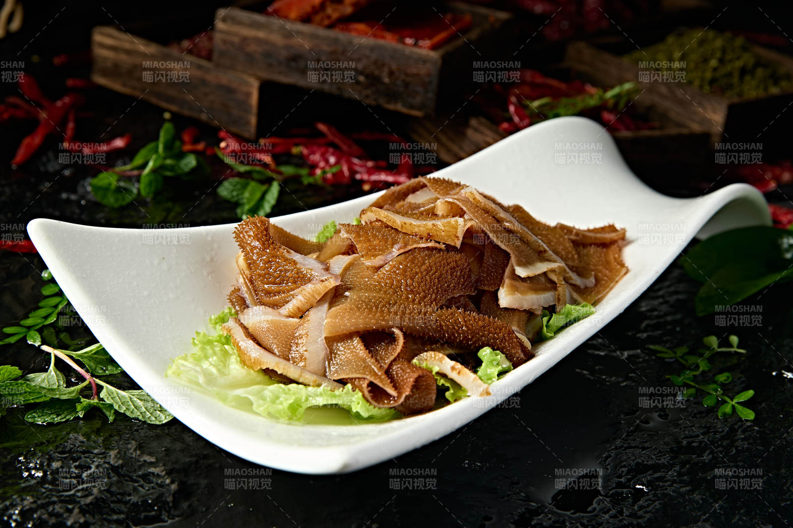 美味火锅食材鲜切毛肚图片