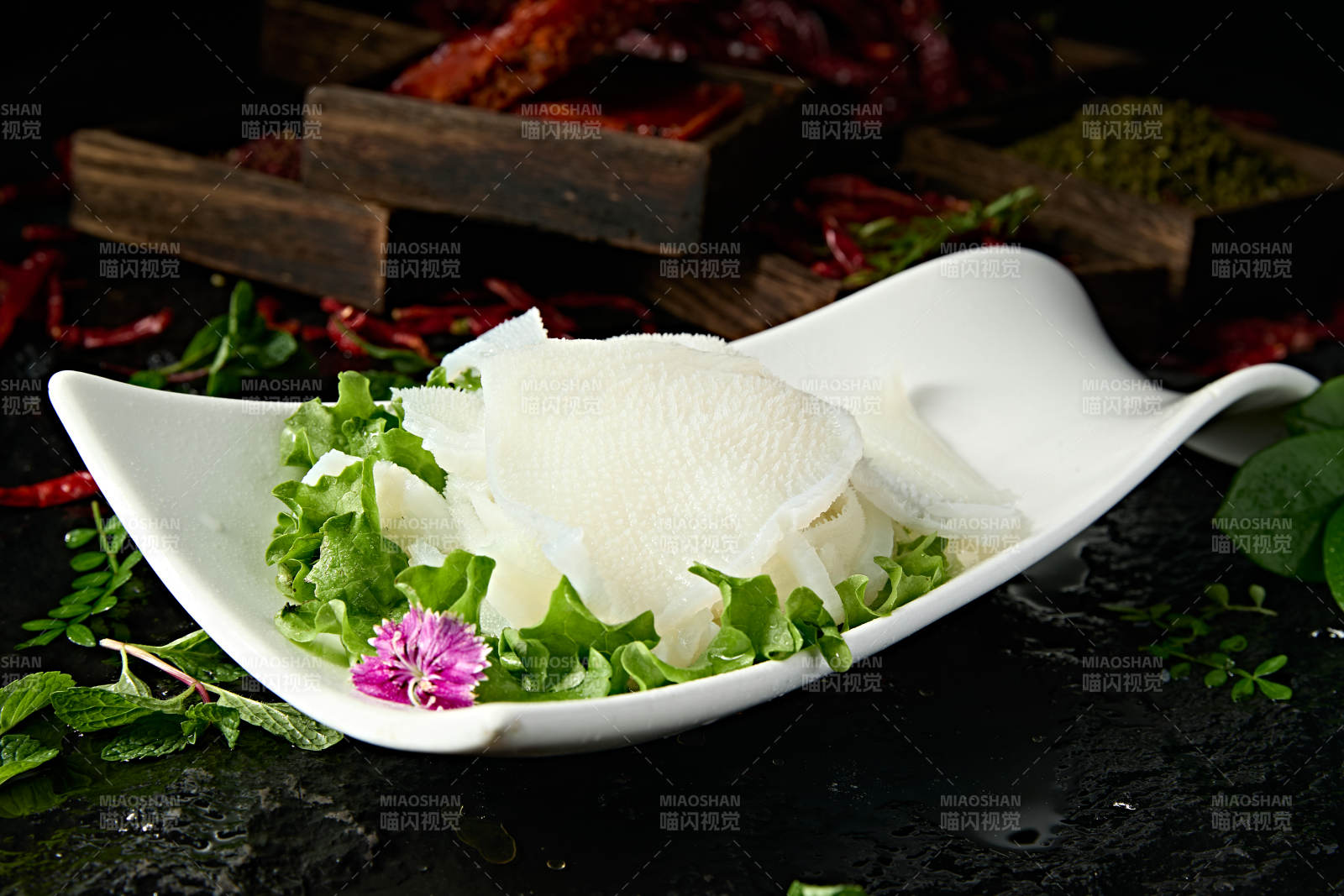 火锅食材魔芋素毛肚图片