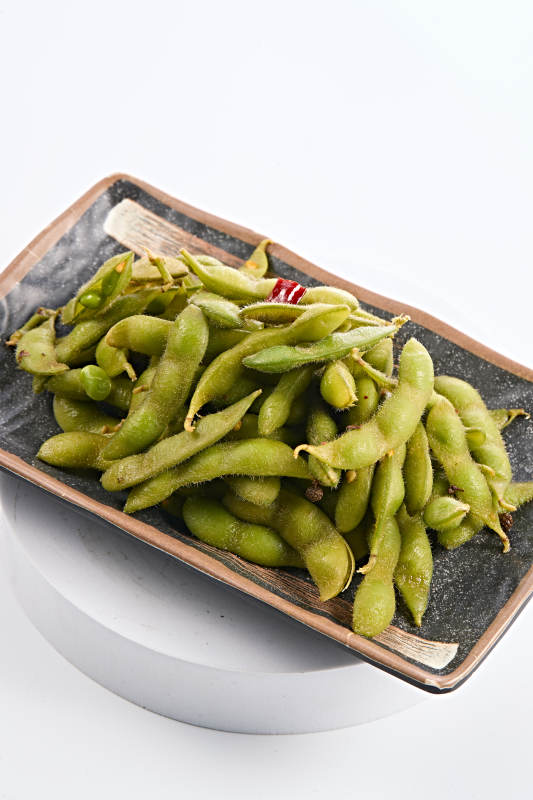 佐酒小吃盐水煮毛豆图片