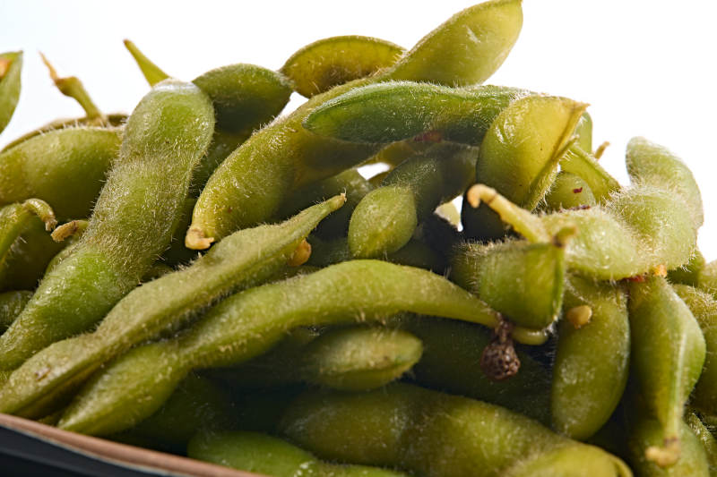 佐酒小吃盐水煮毛豆图片