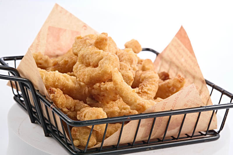 美味香炸椒盐小酥肉图片