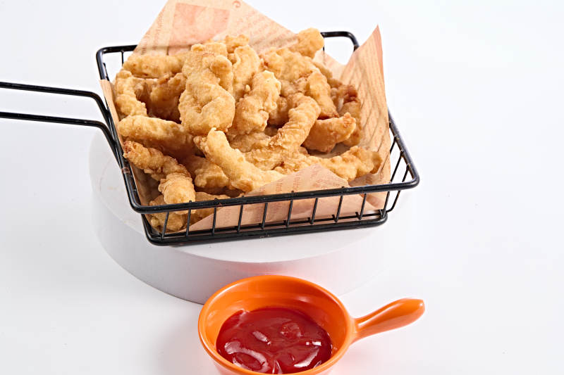 美味香炸椒盐小酥肉图片