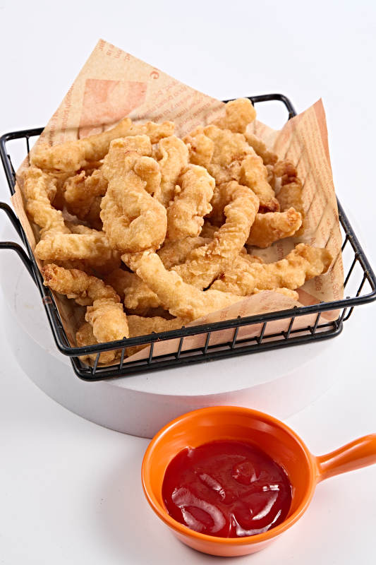 美味香炸椒盐小酥肉图片