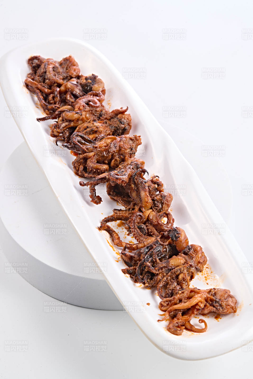 香辣油炸鱿鱼须图片