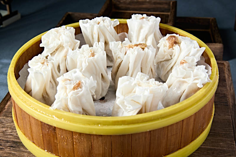 地方特色美食内蒙肉馅烧麦图片