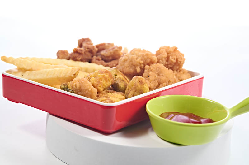 快餐美食油炸小吃拼装盒图片