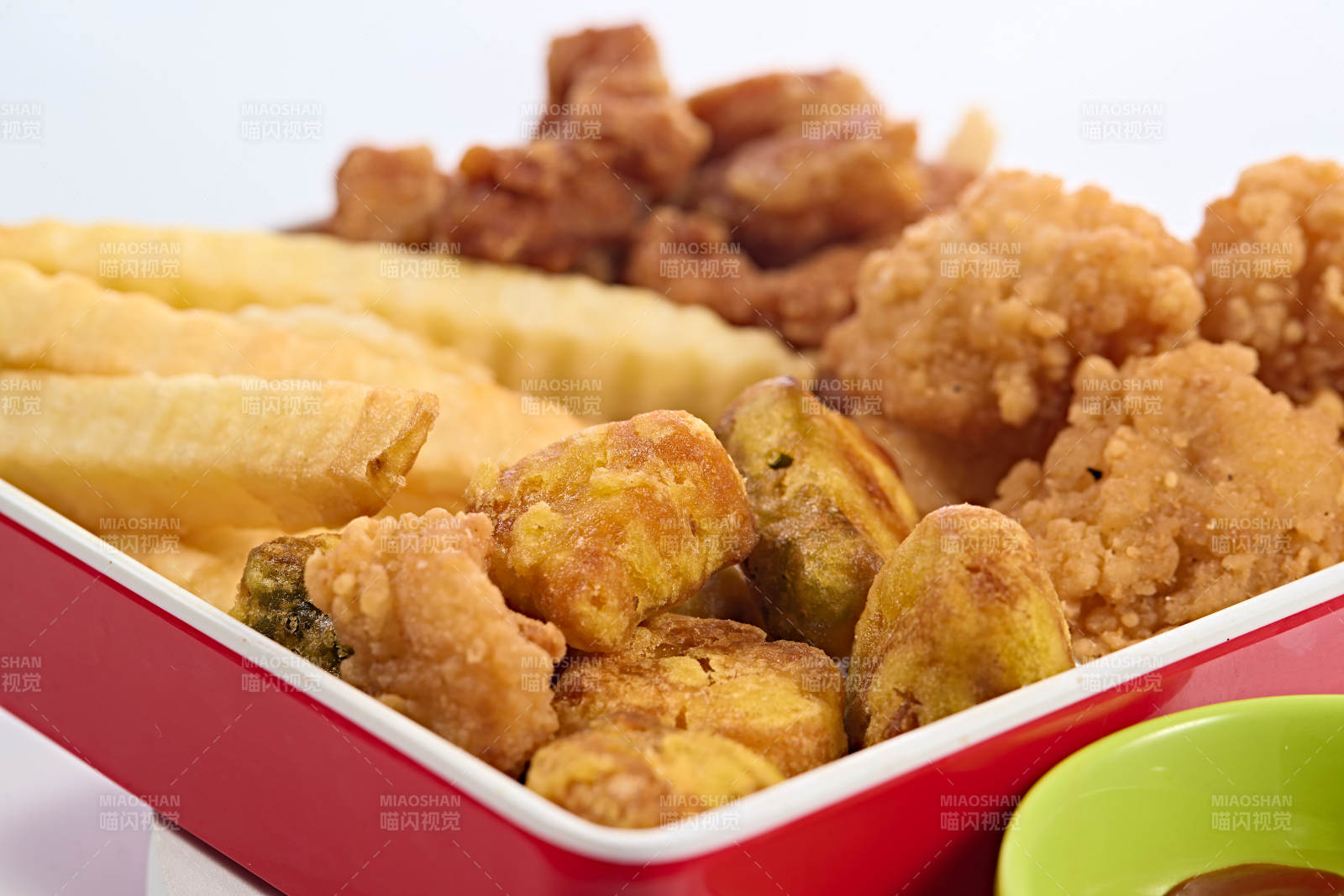 快餐美食油炸小吃拼装盒图片