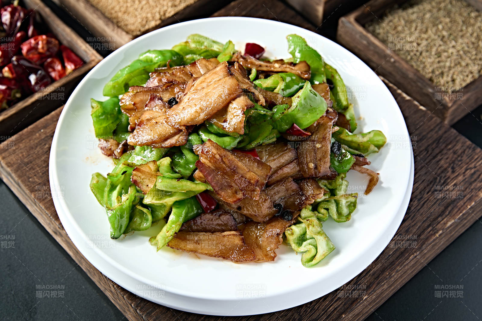 回锅肉豆豉爆炒螺丝椒图片