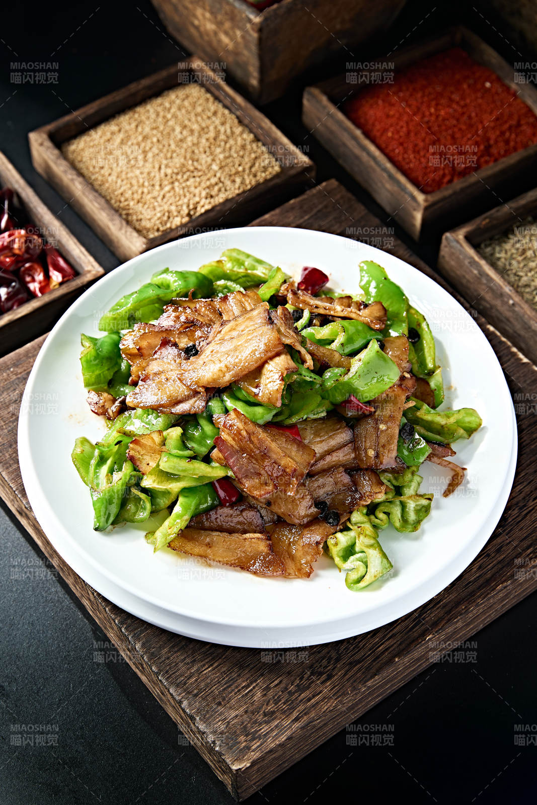 回锅肉豆豉爆炒螺丝椒图片