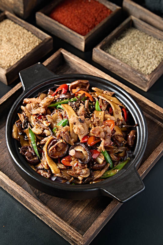 砂锅香辣什锦煲杂菌图片