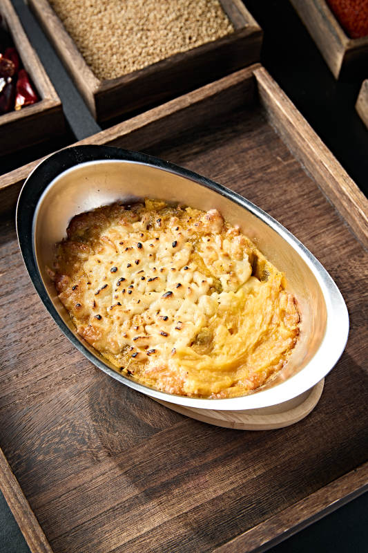 美味小吃芝士焗红薯泥图片