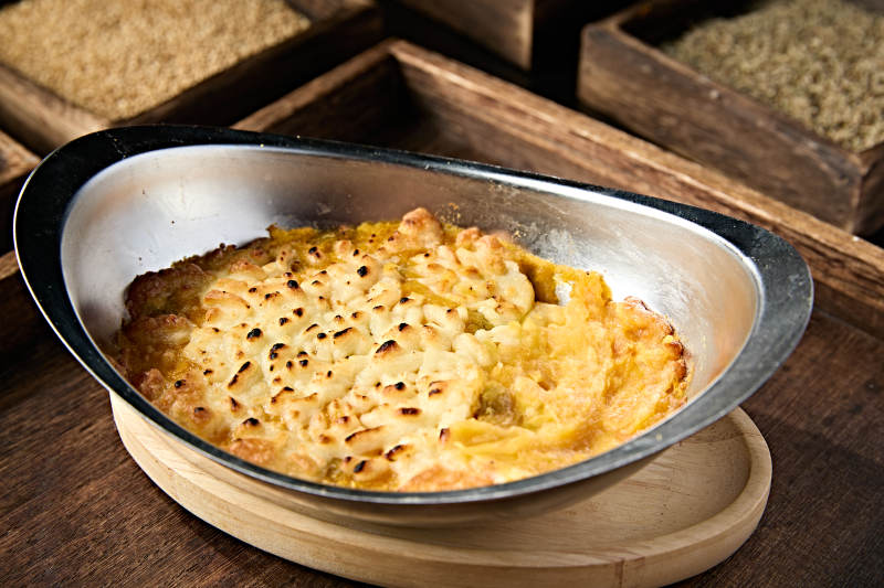 美味小吃芝士焗红薯泥图片