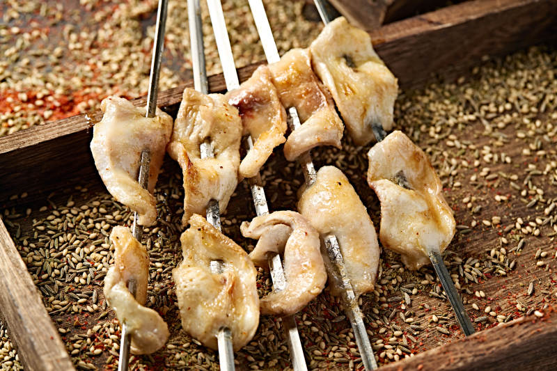 锦州特色烧烤炭烤月牙骨图片