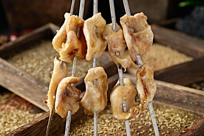 锦州特色烧烤炭烤月牙骨图片