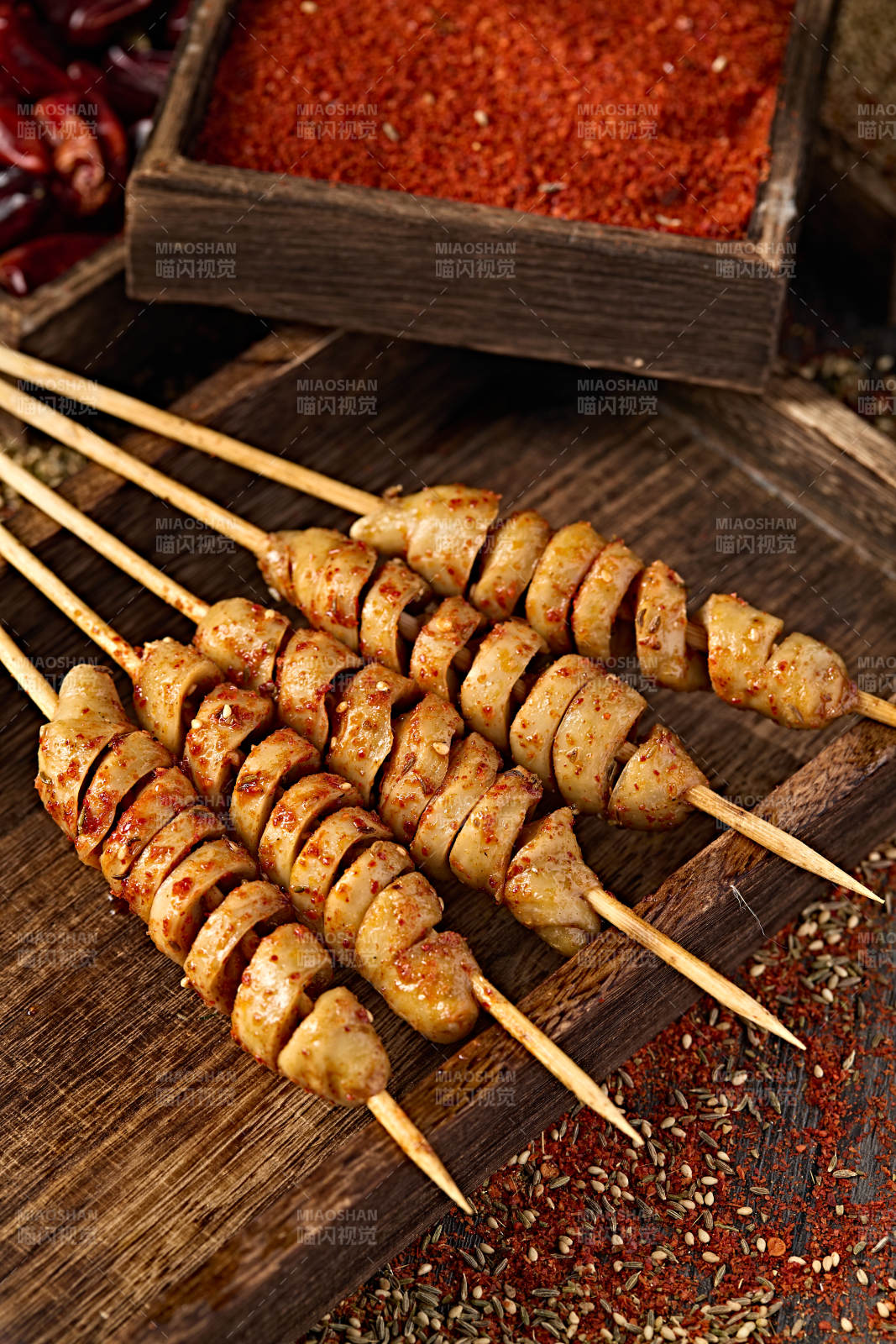 美味烧烤炭烤大面筋图片