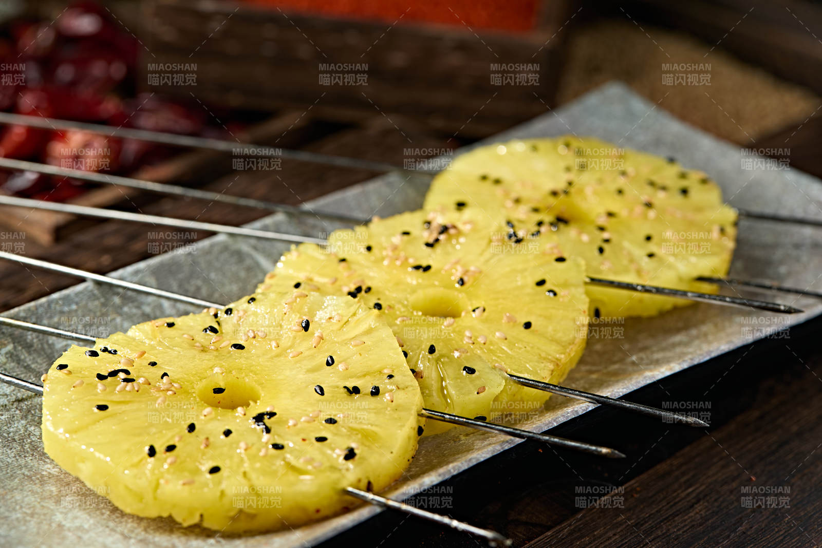 风味炭烤菠萝片图片