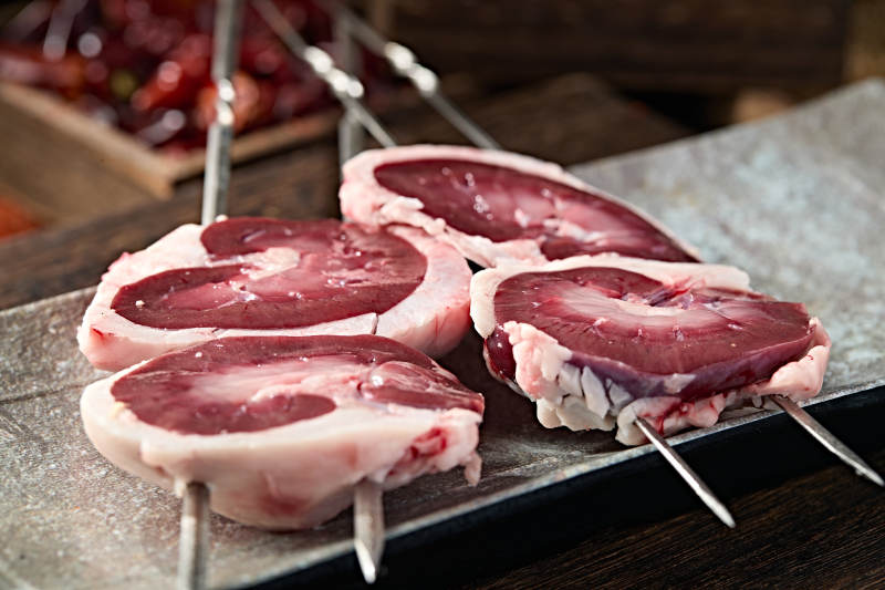 美味烧烤炭烤羊腰生鲜羊腰图片