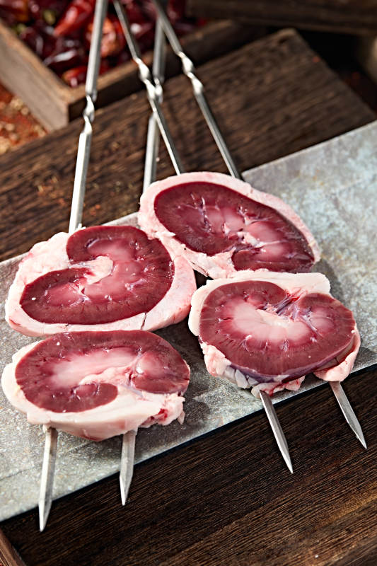 美味烧烤炭烤羊腰生鲜羊腰图片