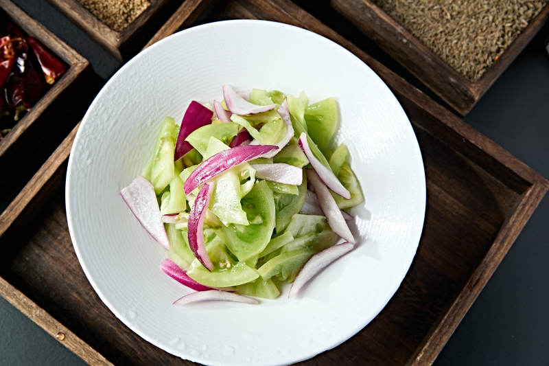 洋葱丝巧拌轻洋柿子图片