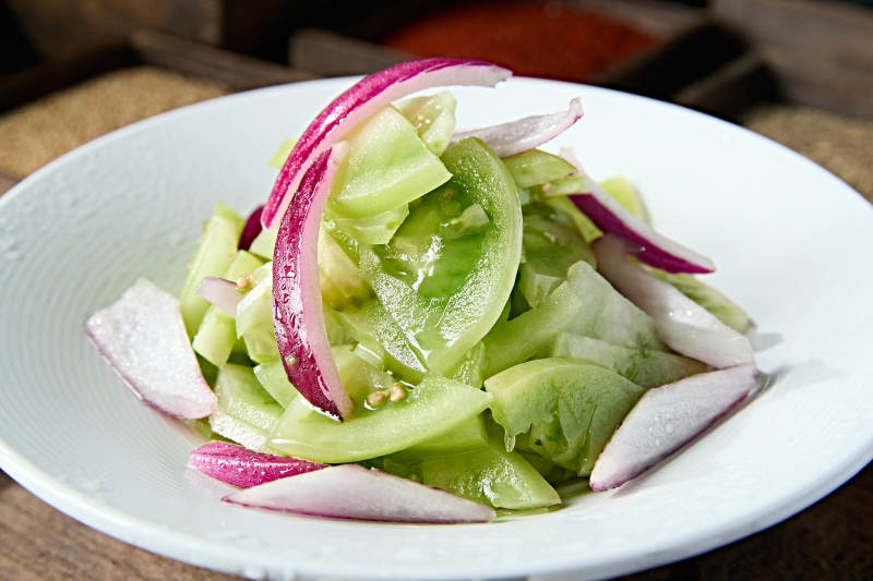 洋葱丝巧拌轻洋柿子图片