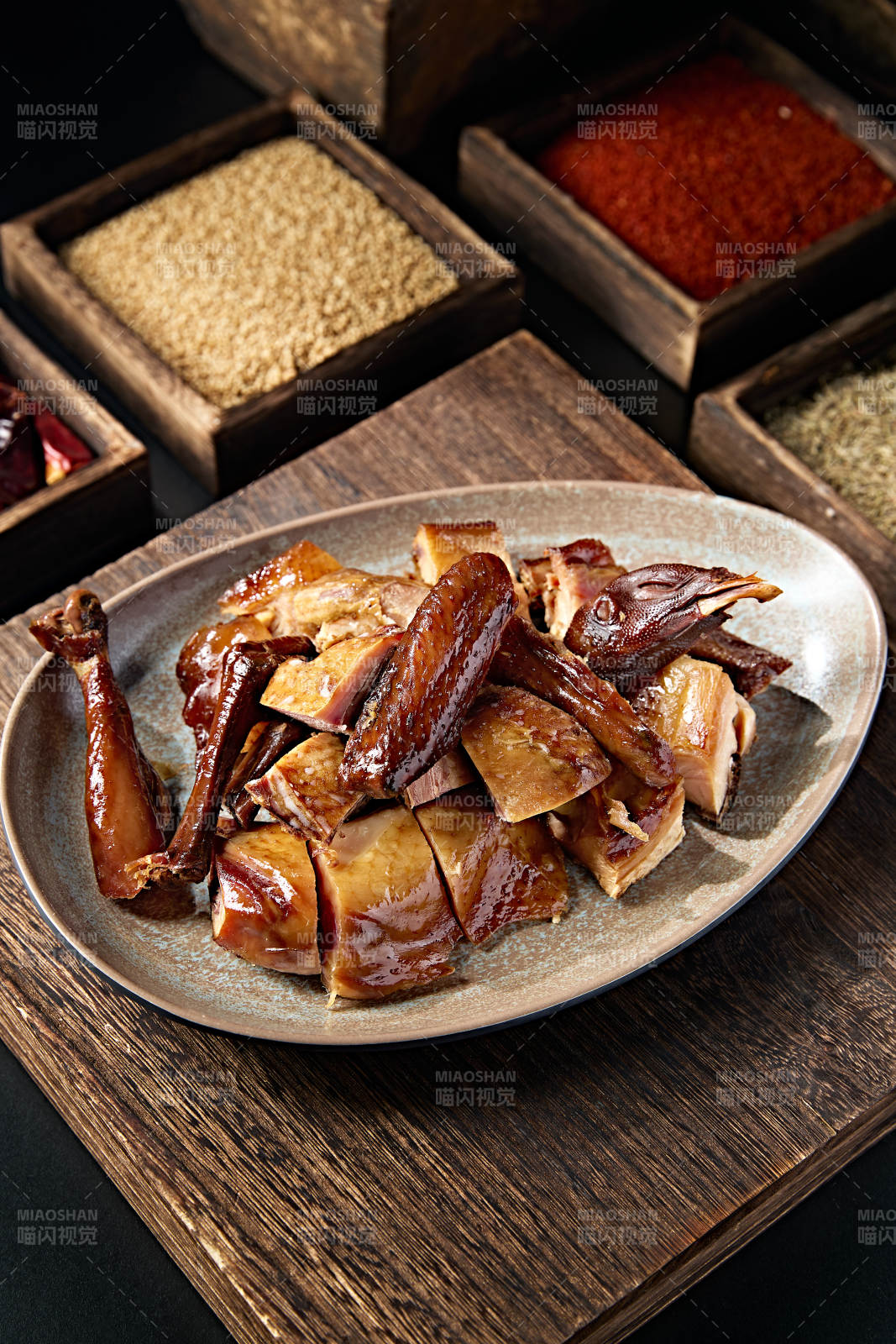分切油浸风干鸡块图片