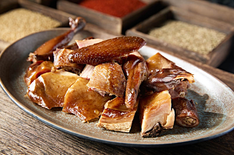 分切油浸风干鸡块图片