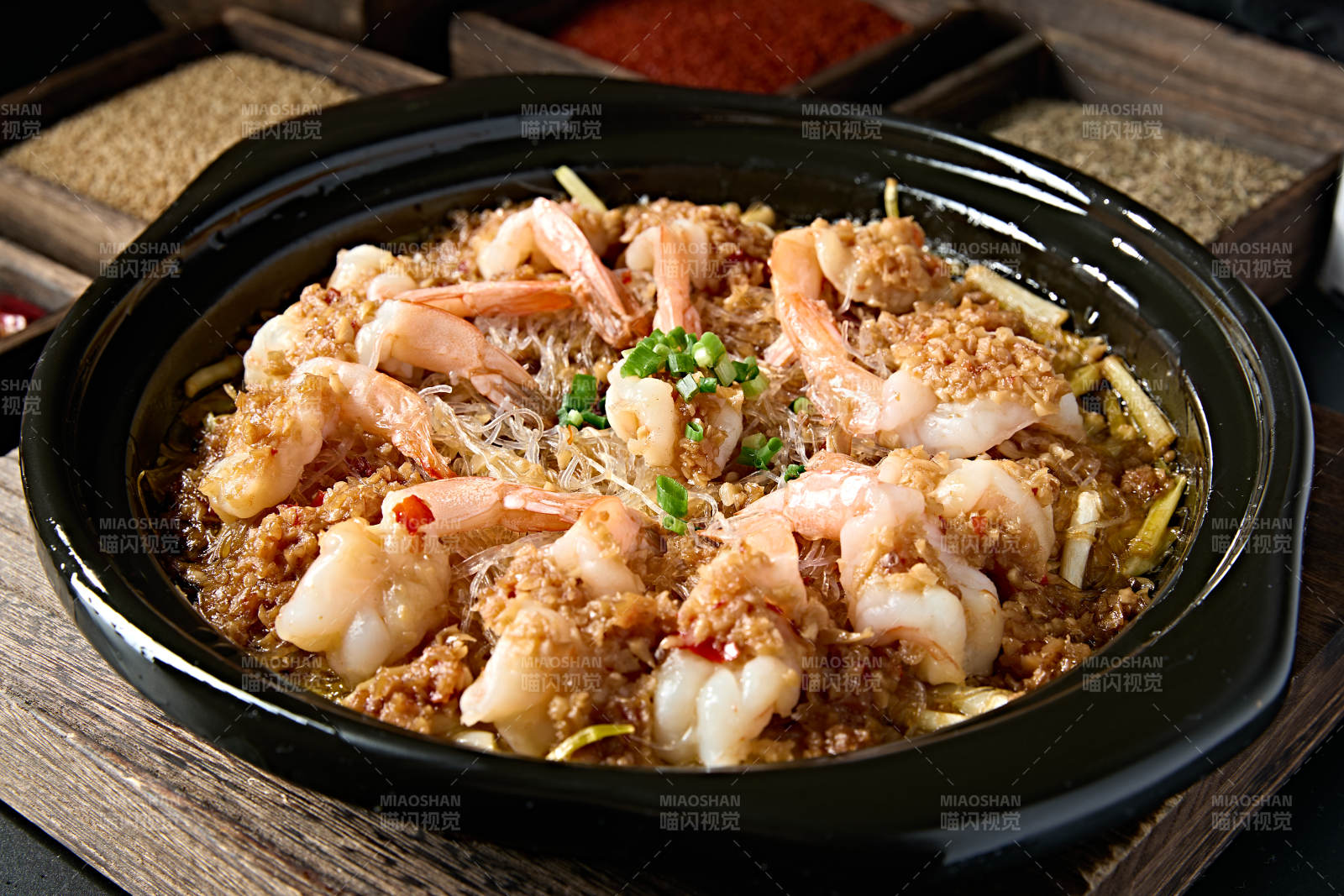 砂锅蒜蓉粉丝大虾煲图片