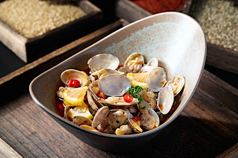 柠檬酸汤腌花蛤图片