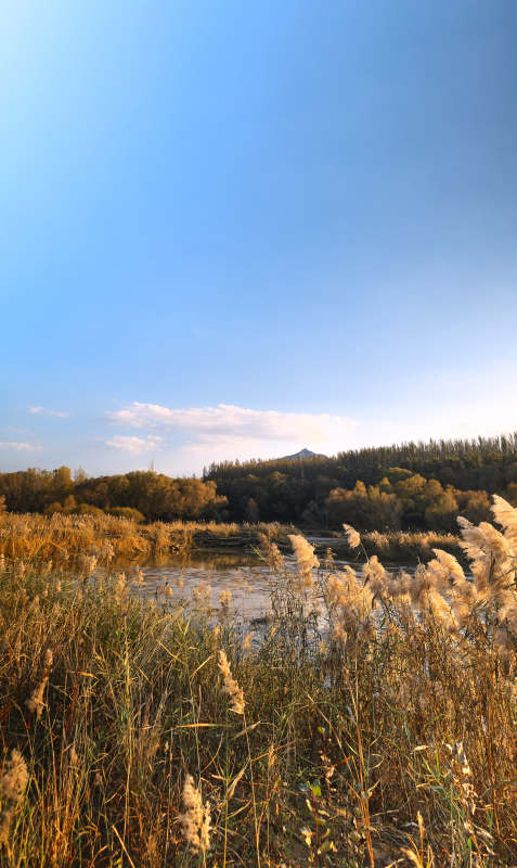 河北省张家口宣化黑山底水库秋景图片