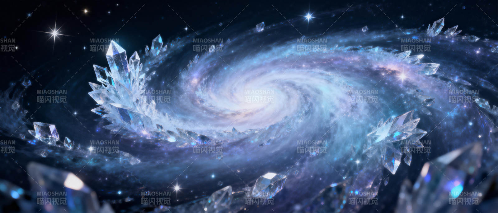 晶莹星河漩涡图片