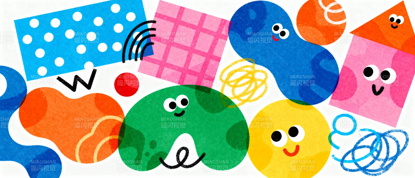 彩色笑脸图案图片