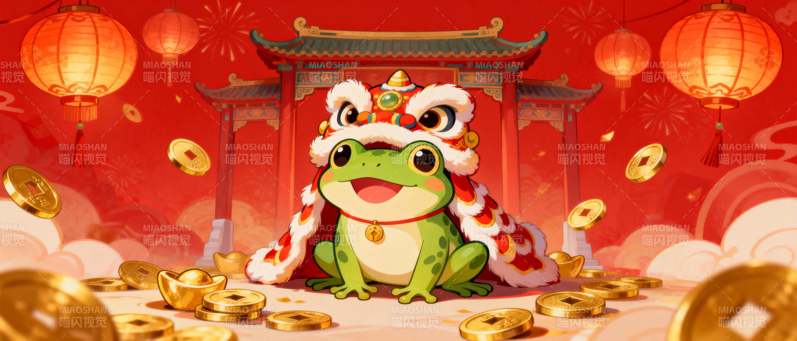 金蟾贺岁迎财来图片