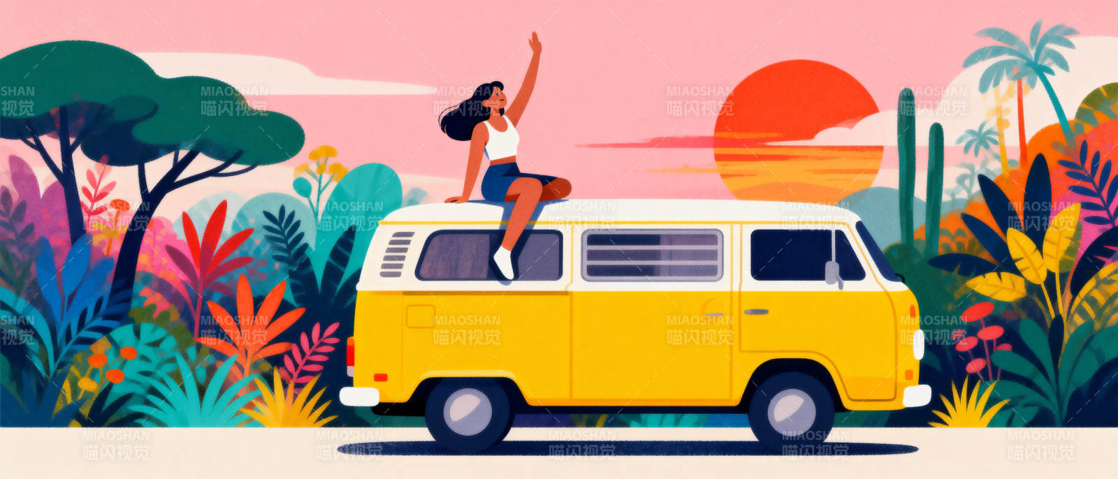 热带公路旅行图片