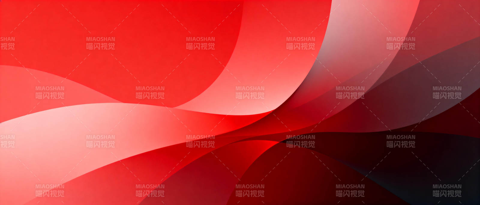 红色波浪艺术图片