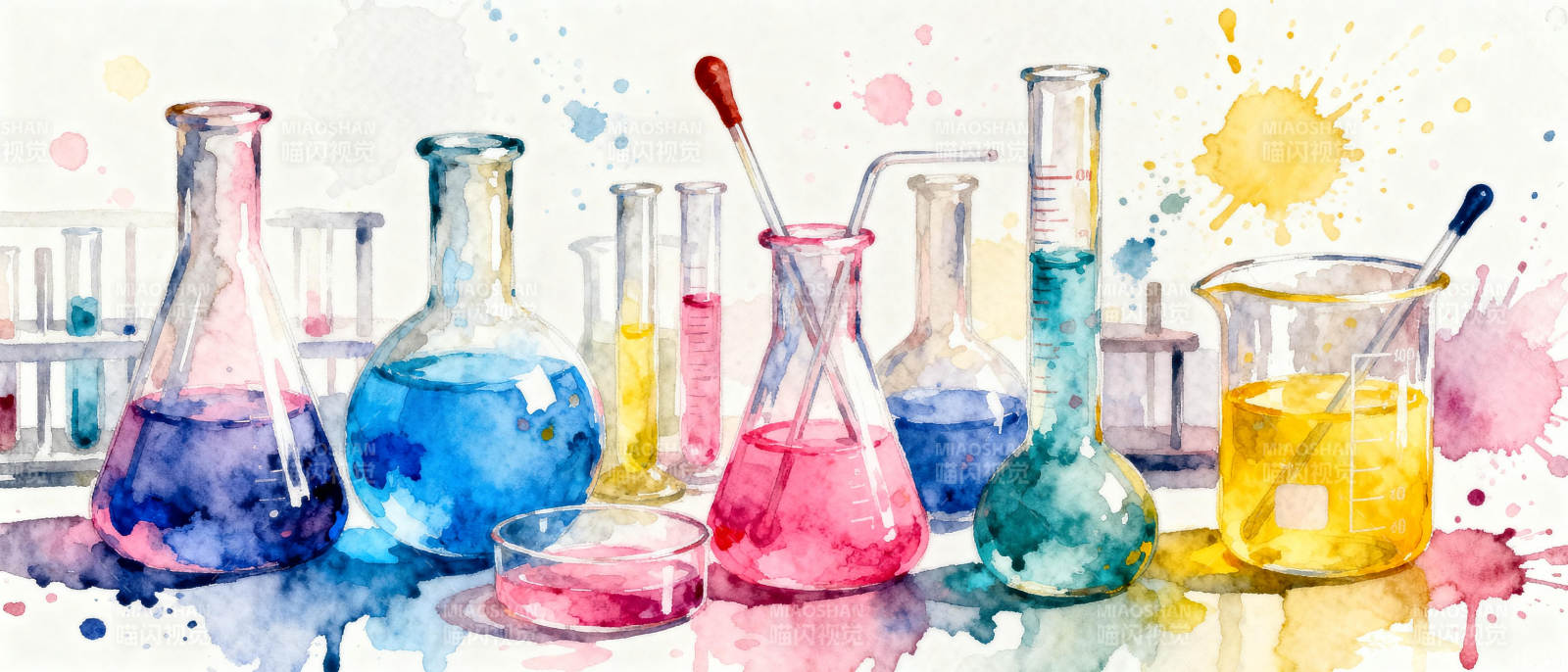 实验室的色彩实验图片
