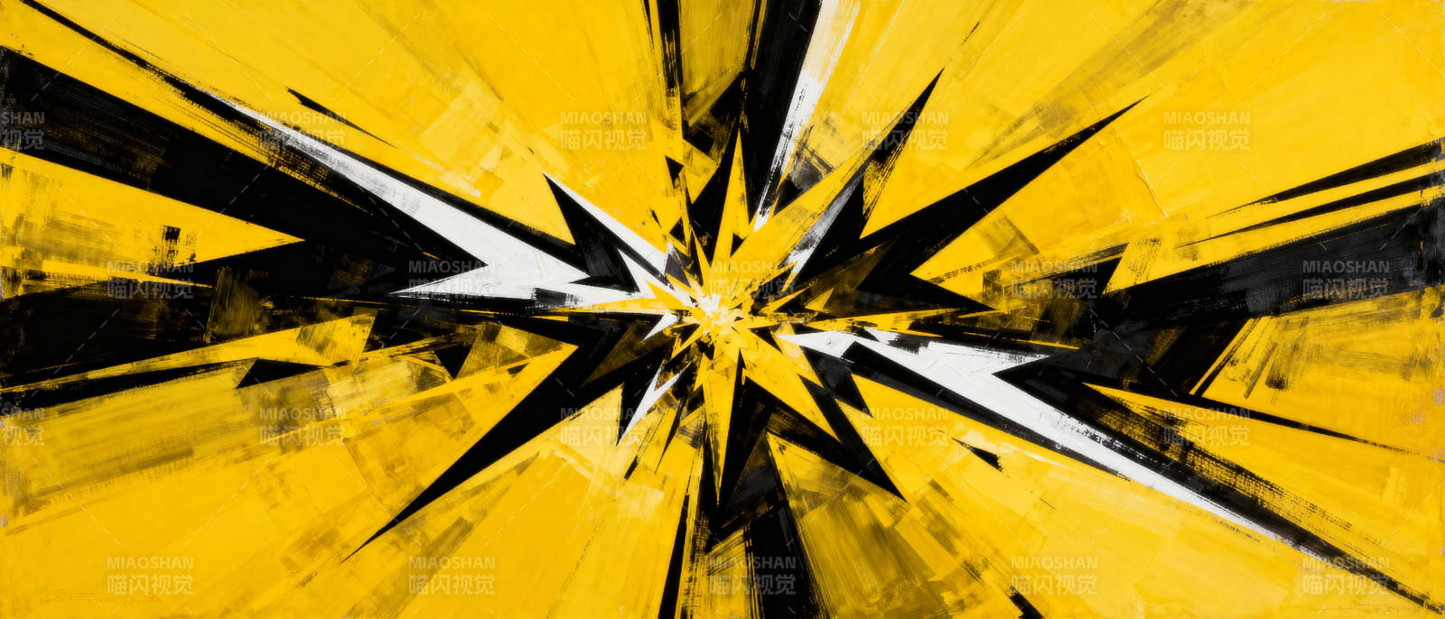 黄黑爆裂艺术图片