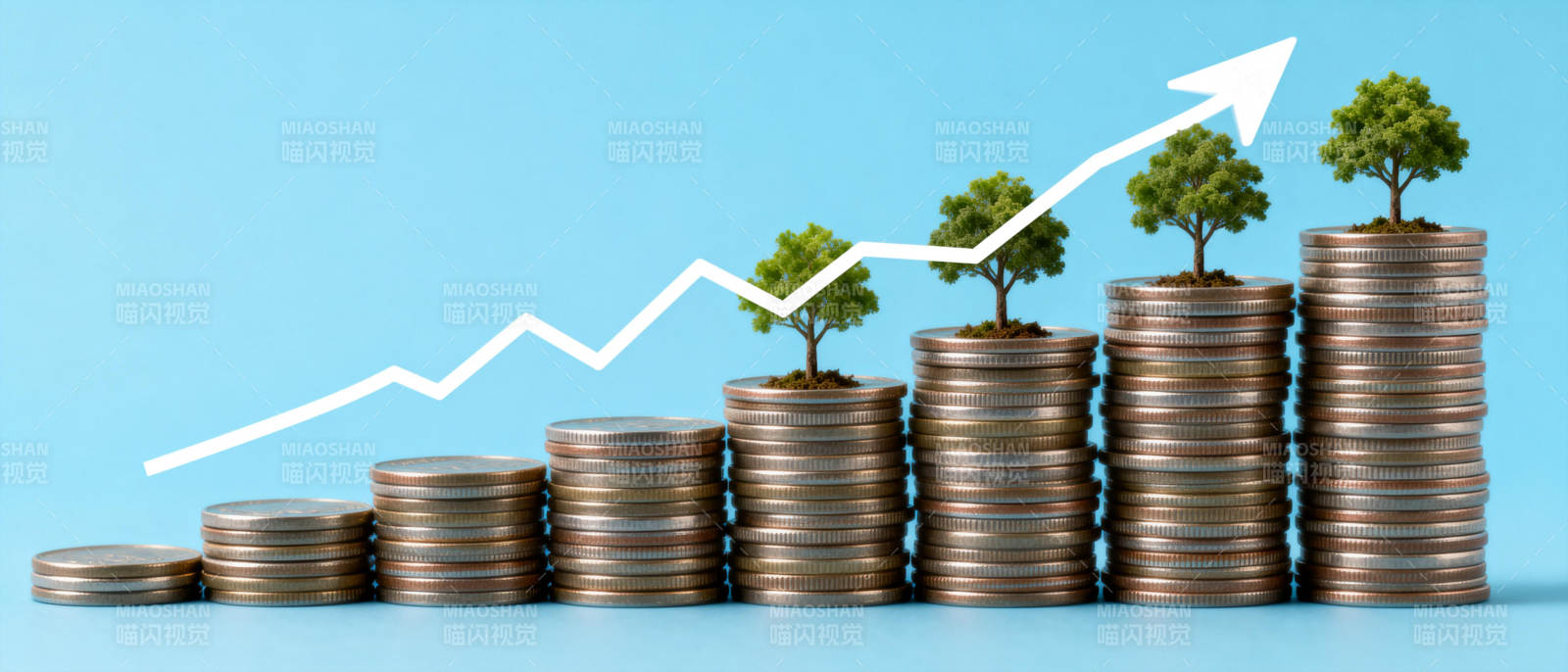 财富增长阶梯图片