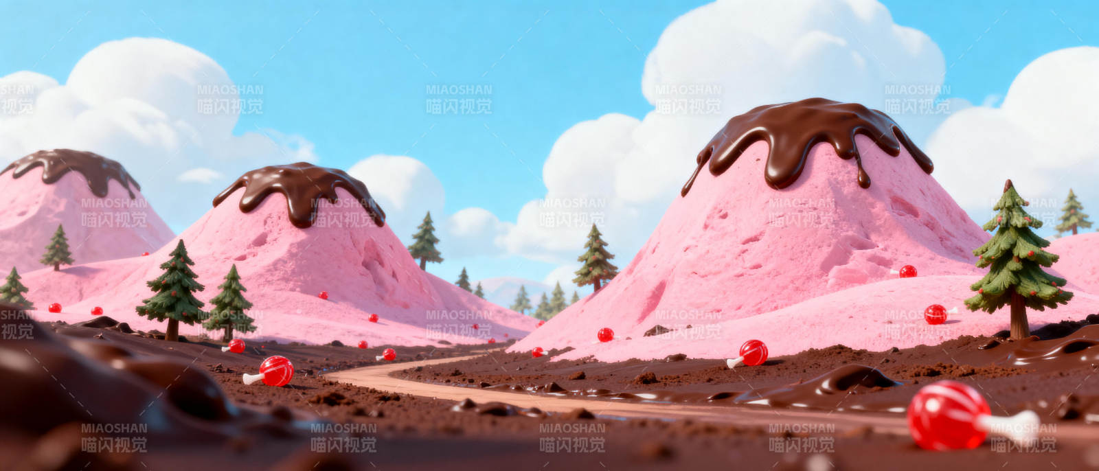 糖果山与巧克力河图片