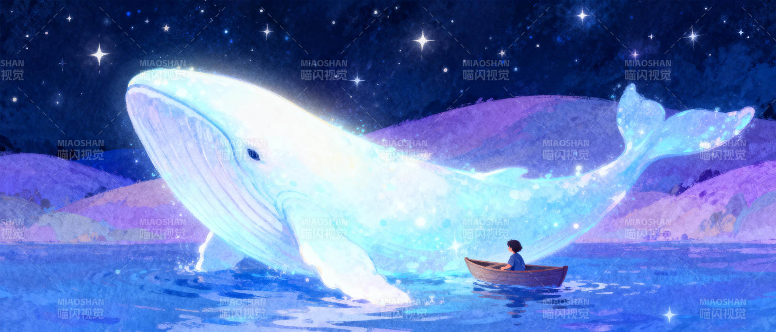 星夜鲸舟图片