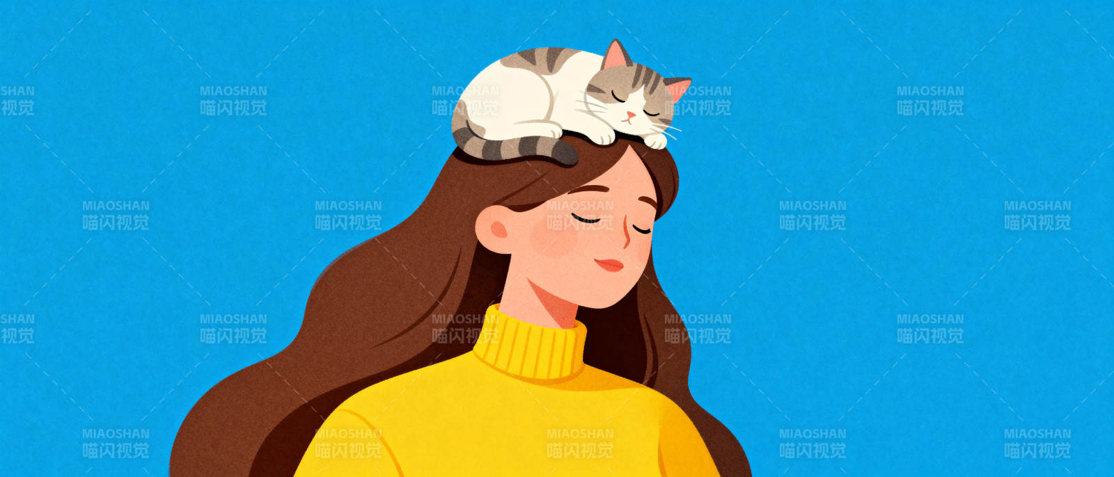 猫伴少女静谧时光图片