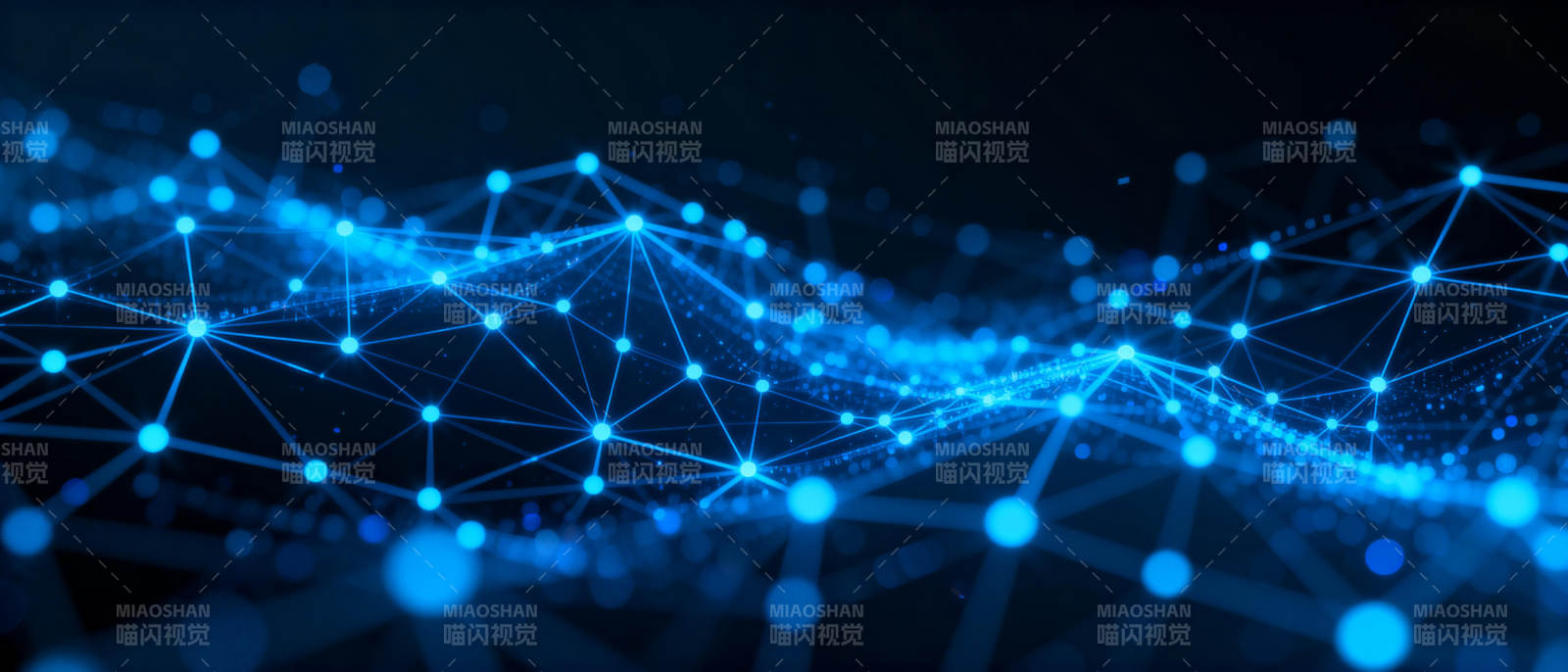 蓝色网络波纹图片