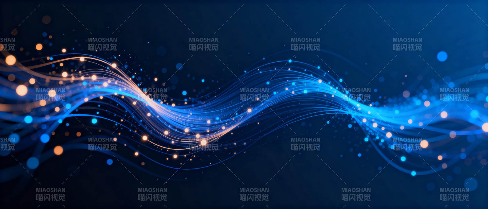 流光溢彩的波浪图片