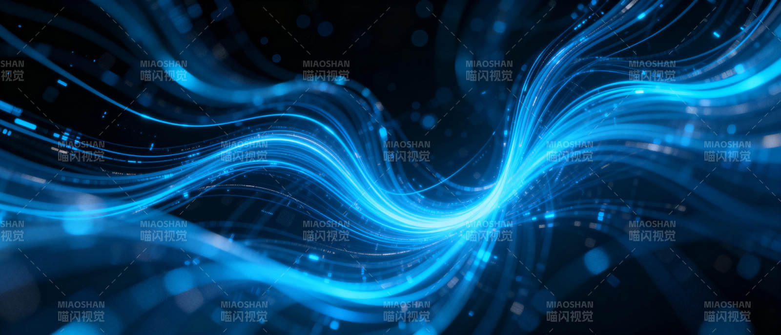 蓝色光流动态背景图片